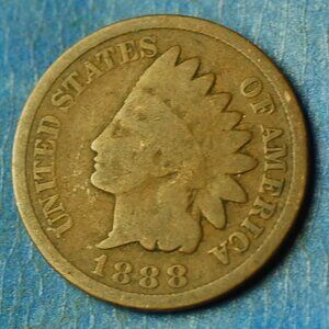 🌟1888 Indian Head Cent Penny 1c Lot w1260🌟WOW OLD!!!